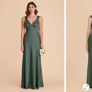 Eucalyptus Green satin birdie grey dress size L